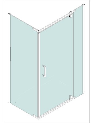 Frameless shower enclosures - A1909. Frameless shower enclosures (A1909)